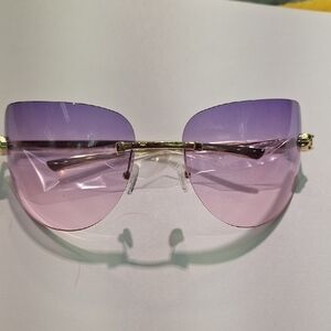Purple and Gold Women's Sunglasses